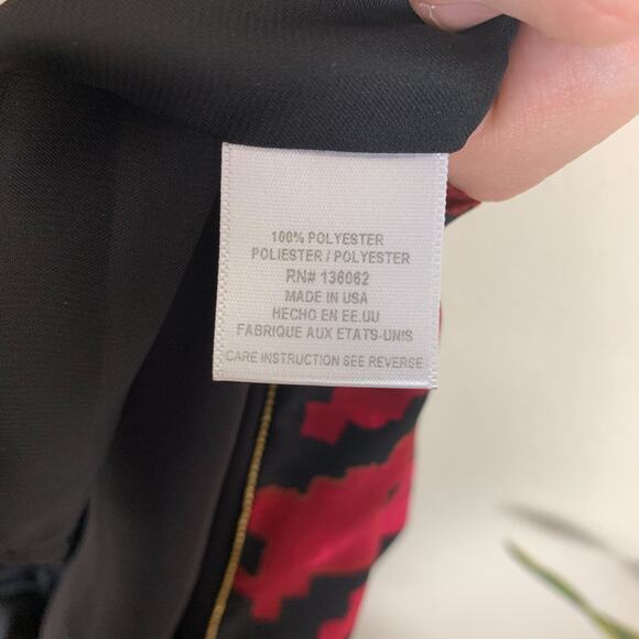 Lavender Brown Houndstooth Maxi Dress Size S Red‎ Black Long Sleeveless - Picture 11 of 12